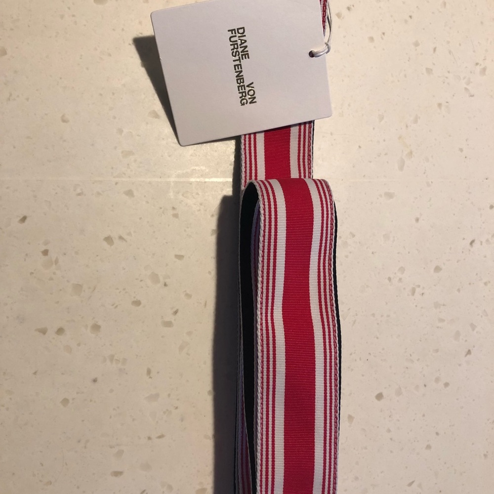 NWT DIANE VON FURSTENBERG striped belt